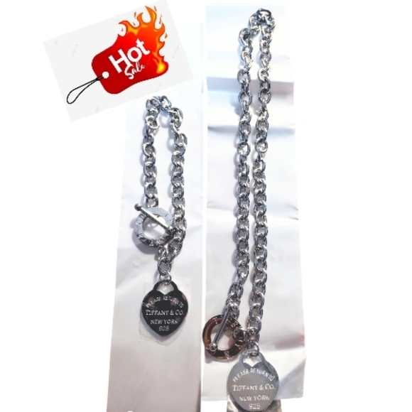 ๐T & Co. Silver NECKLACE+BRACELET SET๐ - Picture 2 of 2